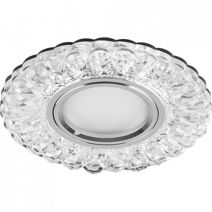 Светильник встраиваемый с белой LED подсветкой FERON CD938 потолочный MR16 G5.3 прозрачный 29471 Светильник встраиваемый с белой LED подсветкой FERON CD938 потолочный MR16 G5.3 прозрачный 29471