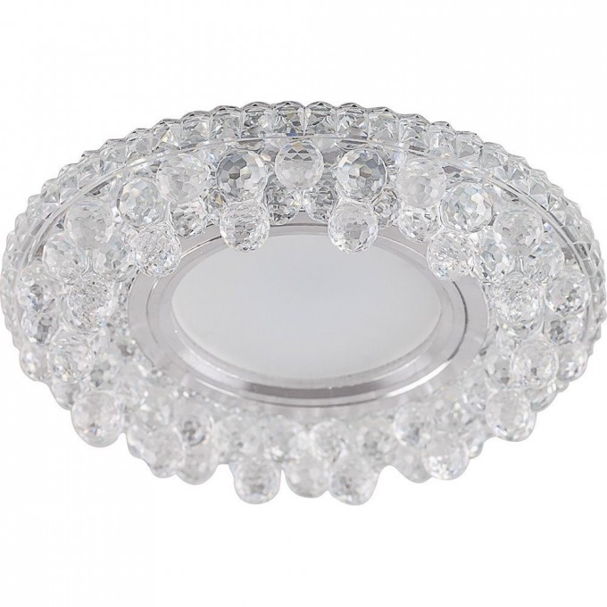 Светильник встраиваемый с LED подсветкой FERON CD941 потолочный MR16 G5.3 прозрачный 32654 Светильник встраиваемый с LED подсветкой FERON CD941 потолочный MR16 G5.3 прозрачный 32654