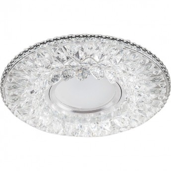 Светильник встраиваемый с LED подсветкой FERON CD942 потолочный MR16 G5.3 прозрачный Светильник встраиваемый с LED подсветкой FERON CD942 потолочный MR16 G5.3 прозрачный