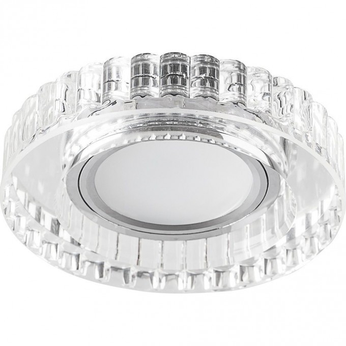 Светильник встраиваемый с LED подсветкой FERON CD985 потолочный MR16 G5.3 прозрачный 32662 Светильник встраиваемый с LED подсветкой FERON CD985 потолочный MR16 G5.3 прозрачный 32662