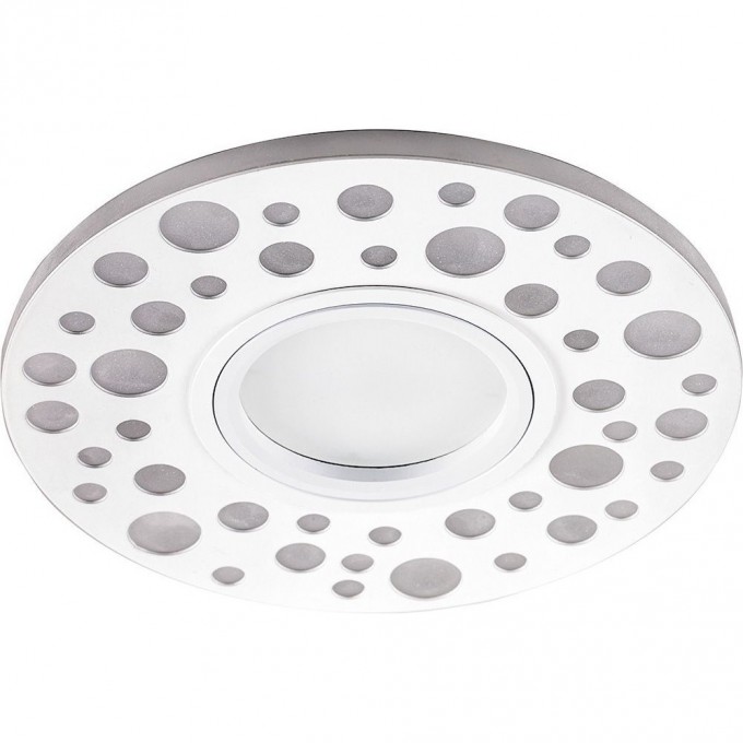 Светильник встраиваемый с LED подсветкой FERON CD989 потолочный MR16 G5.3 белый 32668 Светильник встраиваемый с LED подсветкой FERON CD989 потолочный MR16 G5.3 белый 32668