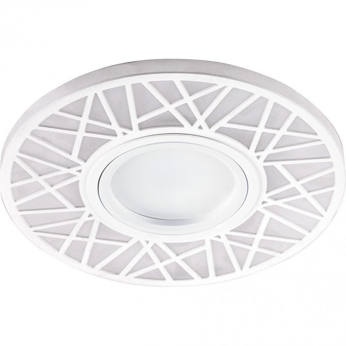 Светильник встраиваемый с LED подсветкой FERON CD991 потолочный MR16 G5.3 белый 32675 Светильник встраиваемый с LED подсветкой FERON CD991 потолочный MR16 G5.3 белый 32675
