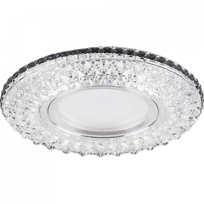 Светильник встраиваемый с разноцветной LED подсветкой FERON CD940 потолочный MR16 G5.3 прозрачный 32541 Светильник встраиваемый с разноцветной LED подсветкой FERON CD940 потолочный MR16 G5.3 прозрачный 32541