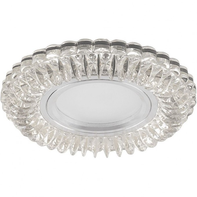 Светильник встраиваемый с синей LED подсветкой FERON CD904 потолочный MR16 G5.3 прозрачный 32542 Светильник встраиваемый с синей LED подсветкой FERON CD904 потолочный MR16 G5.3 прозрачный 32542