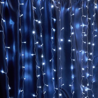 Светодиодная гирлянда FERON CL19 занавес 2*1,5м + 3м 230V 5000К , c питанием от сети, эффектом стробов, прозрачный шнур Светодиодная гирлянда FERON CL19 занавес 2*1,5м + 3м 230V 5000К , c питанием от сети, эффектом стробов, прозрачный шнур
