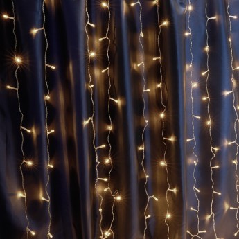 Светодиодная гирлянда FERON CL20 занавес 2*2м + 3м 230V 2700К , c питанием от сети, эффектом стробов, прозрачный шнур Светодиодная гирлянда FERON CL20 занавес 2*2м + 3м 230V 2700К , c питанием от сети, эффектом стробов, прозрачный шнур