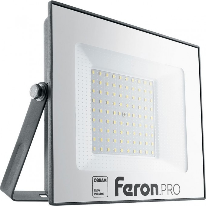 Светодиодный прожектор FERON PRO LL-1000 IP65 100W 6400K черный 41541 Светодиодный прожектор FERON PRO LL-1000 IP65 100W 6400K черный 41541