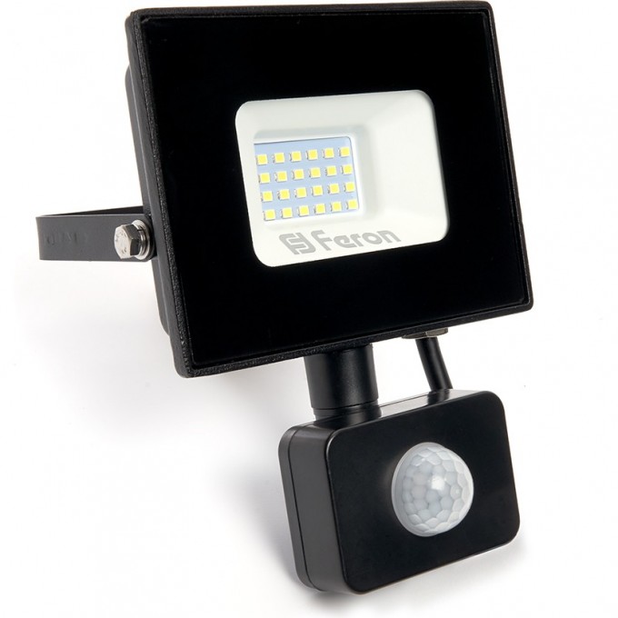 Светодиодный прожектор FERON с датчиком LL-907 IP44 30W 6400K 29557 Светодиодный прожектор FERON с датчиком LL-907 IP44 30W 6400K 29557