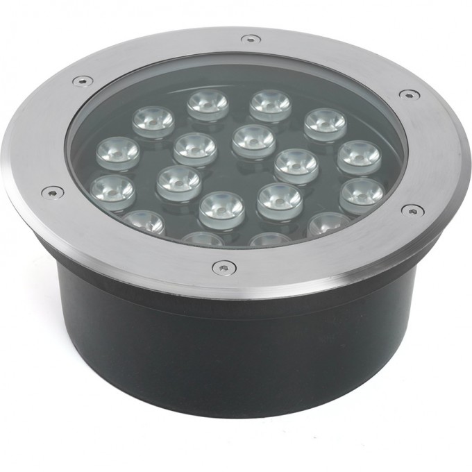Светодиодный светильник тротуарный (грунтовый) FERON SP2804, 20W, AC12V, низковольтный, 3000K, металлик, IP67 48348 Светодиодный светильник тротуарный (грунтовый) FERON SP2804, 20W, AC12V, низковольтный, 3000K, металлик, IP67 48348