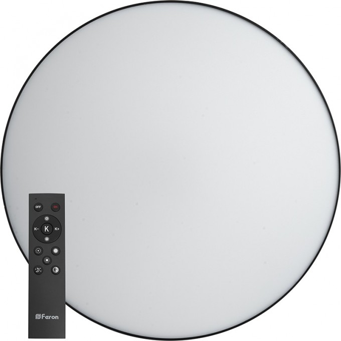 Светодиодный управляемый светильник FERON AL6200 “SIMPLE MATTE” тарелка 80W 3000К-6500K черный 48067 Светодиодный управляемый светильник FERON AL6200 “SIMPLE MATTE” тарелка 80W 3000К-6500K черный 48067