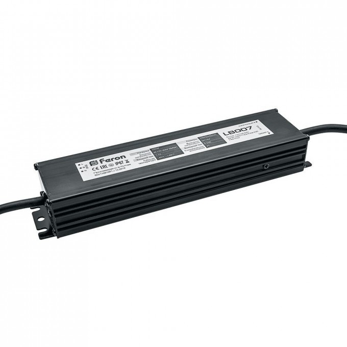 Трансформатор FERON электронный для светодиодной ленты 100W 12V IP67 (драйвер), LB007 21493 Трансформатор FERON электронный для светодиодной ленты 100W 12V IP67 (драйвер), LB007 21493