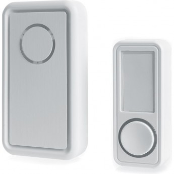 Звонок дверной беспроводной FERON E-379 Электрический 18 мелодий белый с питанием от батареек Звонок дверной беспроводной FERON E-379 Электрический 18 мелодий белый с питанием от батареек